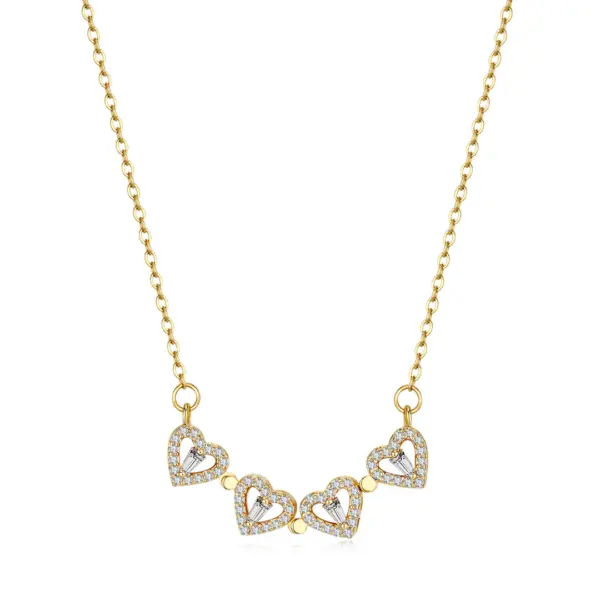Clover Hearts Necklace - Image 2